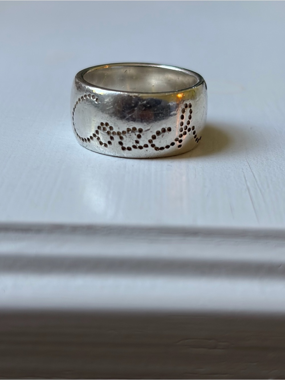 Coach 925 Sterling Silver Ring size 6-7